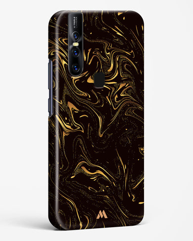 Black Gold Marble Hard Case Phone Cover-(Vivo)