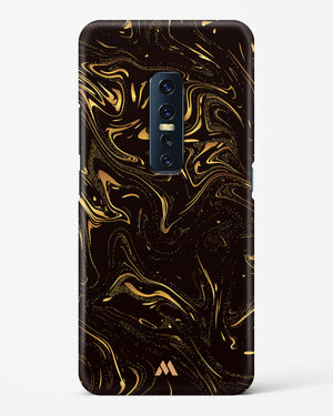 Black Gold Marble Hard Case Phone Cover-(Vivo)