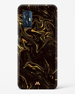 Black Gold Marble Hard Case Phone Cover (Vivo)