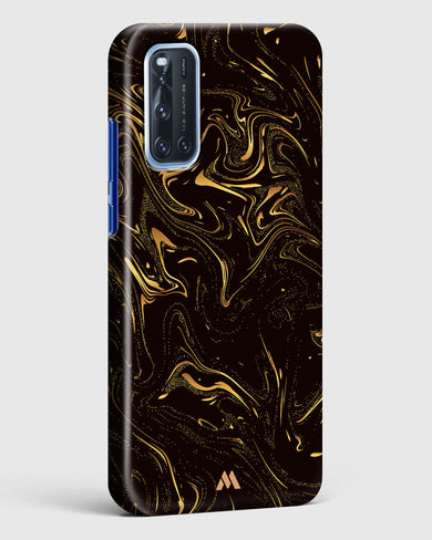Black Gold Marble Hard Case Phone Cover (Vivo)