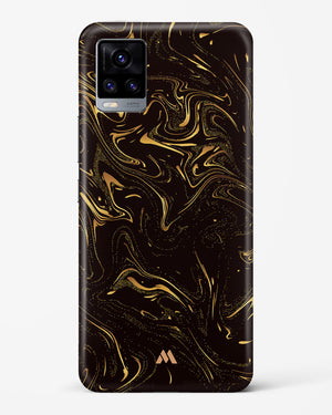 Black Gold Marble Hard Case Phone Cover-(Vivo)