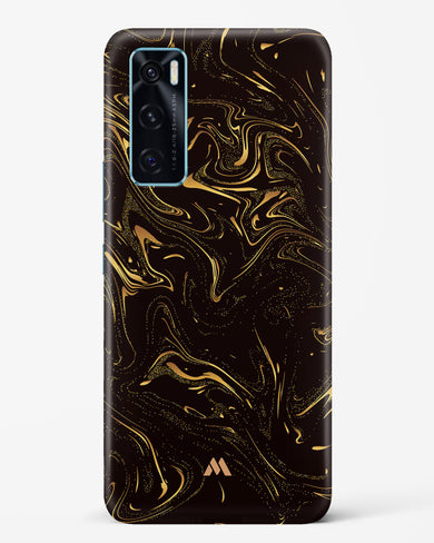 Black Gold Marble Hard Case Phone Cover (Vivo)