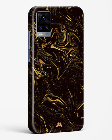 Black Gold Marble Hard Case Phone Cover (Vivo)