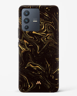 Black Gold Marble Hard Case Phone Cover (Vivo)