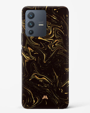 Black Gold Marble Hard Case Phone Cover-(Vivo)