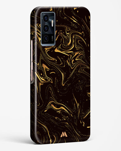 Black Gold Marble Hard Case Phone Cover-(Vivo)