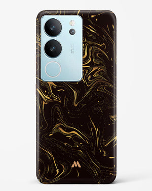Black Gold Marble Hard Case Phone Cover (Vivo)