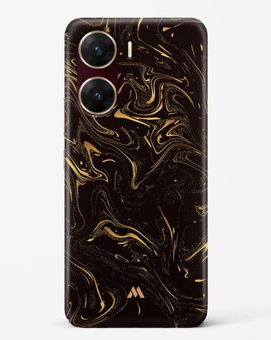 Black Gold Marble Hard Case Phone Cover-(Vivo)