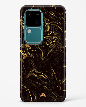 Black Gold Marble Hard Case Phone Cover (Vivo)