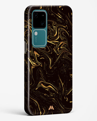 Black Gold Marble Hard Case Phone Cover (Vivo)