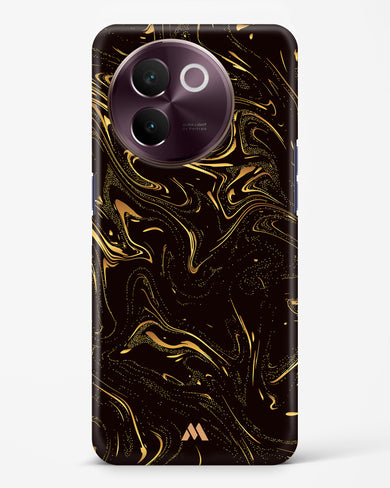 Black Gold Marble Hard Case Phone Cover (Vivo)