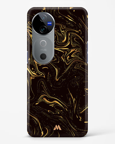 Black Gold Marble Hard Case Phone Cover (Vivo)
