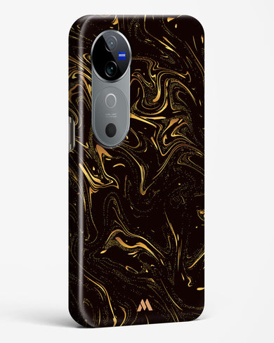 Black Gold Marble Hard Case Phone Cover (Vivo)