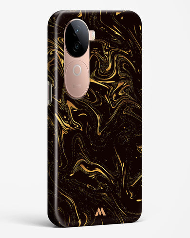 Black Gold Marble Hard Case Phone Cover (Vivo)