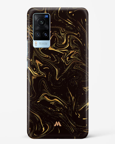 Black Gold Marble Hard Case Phone Cover-(Vivo)