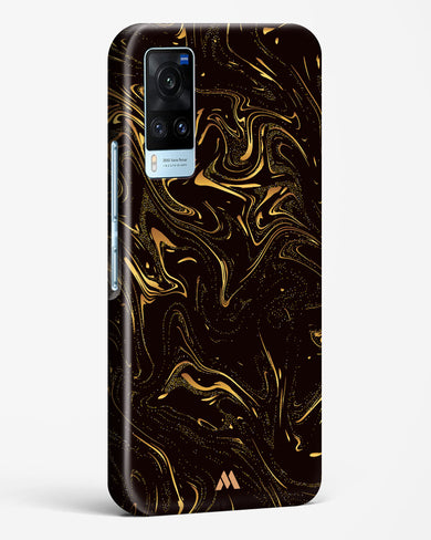 Black Gold Marble Hard Case Phone Cover-(Vivo)