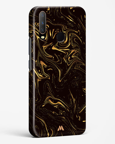 Black Gold Marble Hard Case Phone Cover-(Vivo)