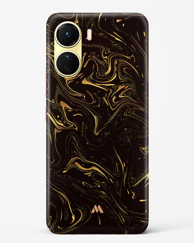 Black Gold Marble Hard Case Phone Cover-(Vivo)