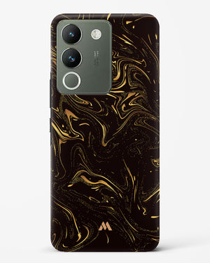 Black Gold Marble Hard Case Phone Cover (Vivo)