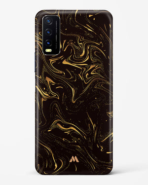 Black Gold Marble Hard Case Phone Cover-(Vivo)