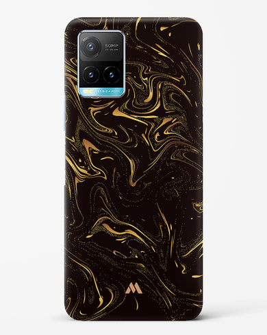 Black Gold Marble Hard Case Phone Cover-(Vivo)