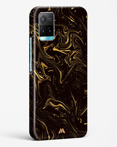 Black Gold Marble Hard Case Phone Cover-(Vivo)