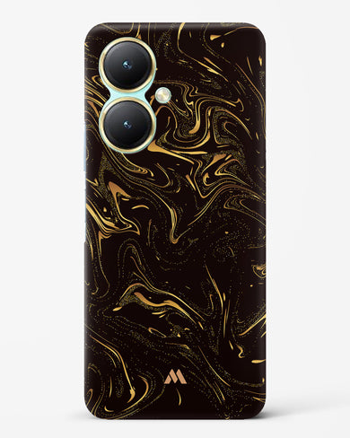 Black Gold Marble Hard Case Phone Cover-(Vivo)