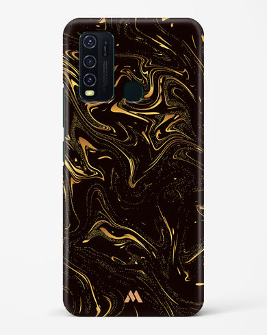 Black Gold Marble Hard Case Phone Cover (Vivo)