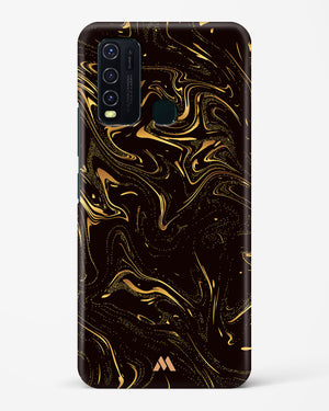 Black Gold Marble Hard Case Phone Cover-(Vivo)