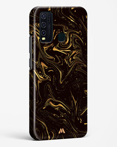 Black Gold Marble Hard Case Phone Cover-(Vivo)