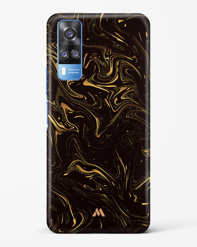 Black Gold Marble Hard Case Phone Cover-(Vivo)