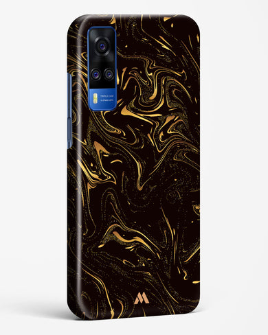 Black Gold Marble Hard Case Phone Cover-(Vivo)