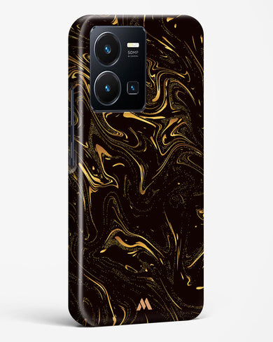 Black Gold Marble Hard Case Phone Cover-(Vivo)