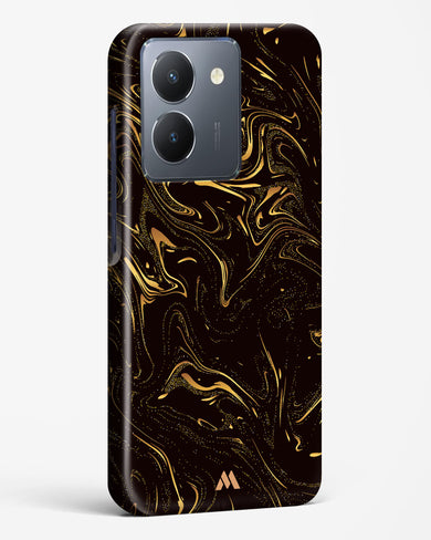 Black Gold Marble Hard Case Phone Cover-(Vivo)