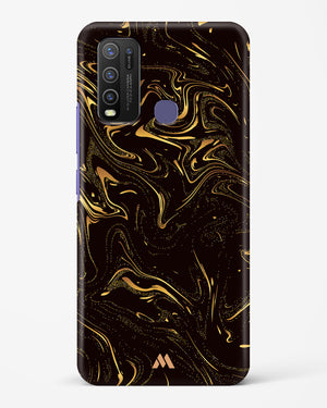 Black Gold Marble Hard Case Phone Cover-(Vivo)