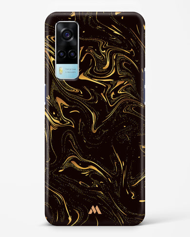 Black Gold Marble Hard Case Phone Cover (Vivo)