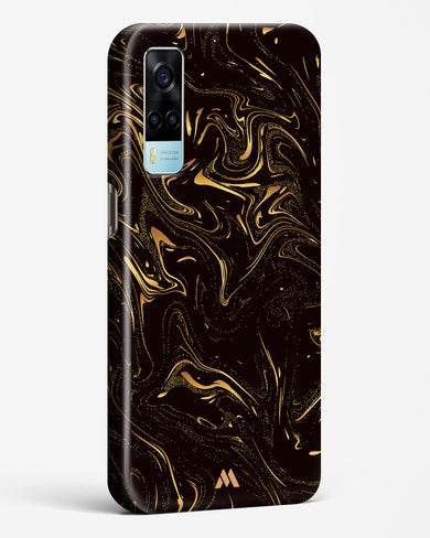 Black Gold Marble Hard Case Phone Cover (Vivo)