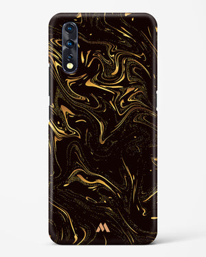 Black Gold Marble Hard Case Phone Cover-(Vivo)