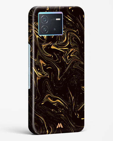 Black Gold Marble Hard Case Phone Cover-(Vivo)