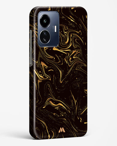 Black Gold Marble Hard Case Phone Cover-(Vivo)