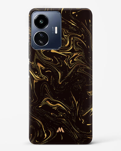 Black Gold Marble Hard Case Phone Cover-(Vivo)