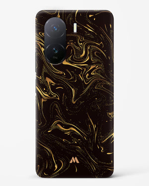 Black Gold Marble Hard Case Phone Cover-(Vivo)