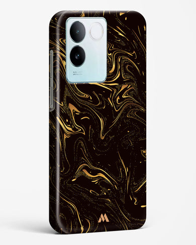 Black Gold Marble Hard Case Phone Cover (Vivo)