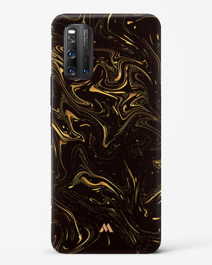 Black Gold Marble Hard Case Phone Cover (Vivo)