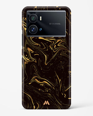 Black Gold Marble Hard Case Phone Cover-(Vivo)