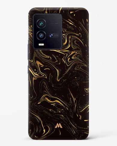 Black Gold Marble Hard Case Phone Cover-(Vivo)