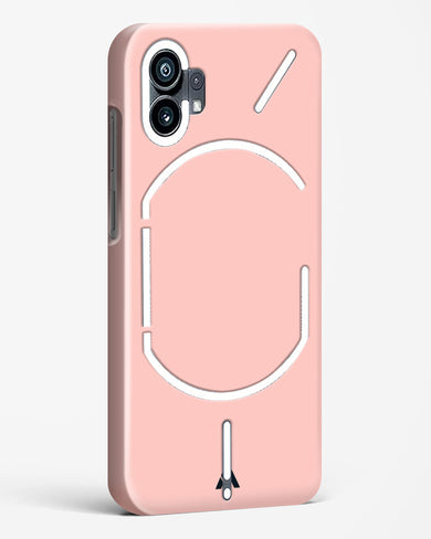 Salmon Pink Hard Case Phone Cover-(Nothing)