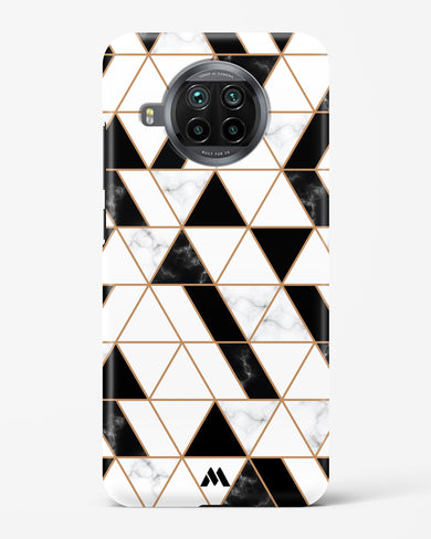 Black on White Patchwork Marble Hard Case Phone Cover-(Xiaomi)