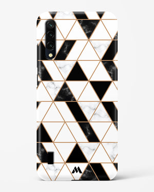 Black on White Patchwork Marble Hard Case Phone Cover-(Xiaomi)