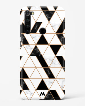 Black on White Patchwork Marble Hard Case Phone Cover-(Xiaomi)